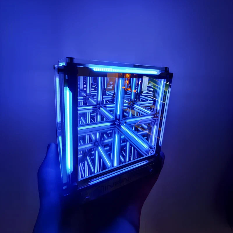 Mirrored InfinityCube rechargeable light tunnel with infinite reflection effect 5