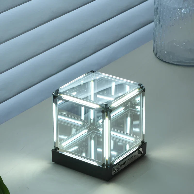 Mirrored InfinityCube rechargeable light tunnel with infinite reflection effect 6