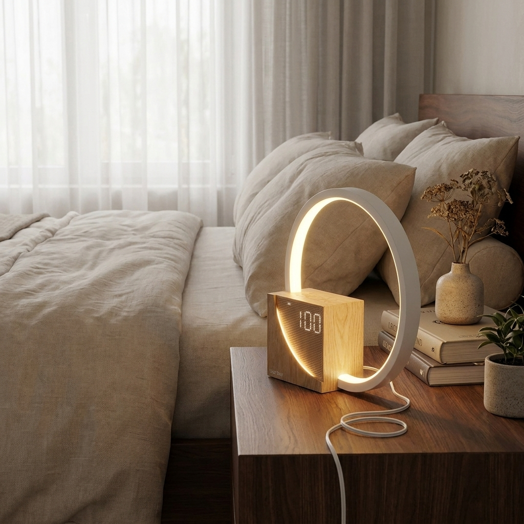 Natural Sound Bedside Lamp with touch dimmer and natural sounds. 2
