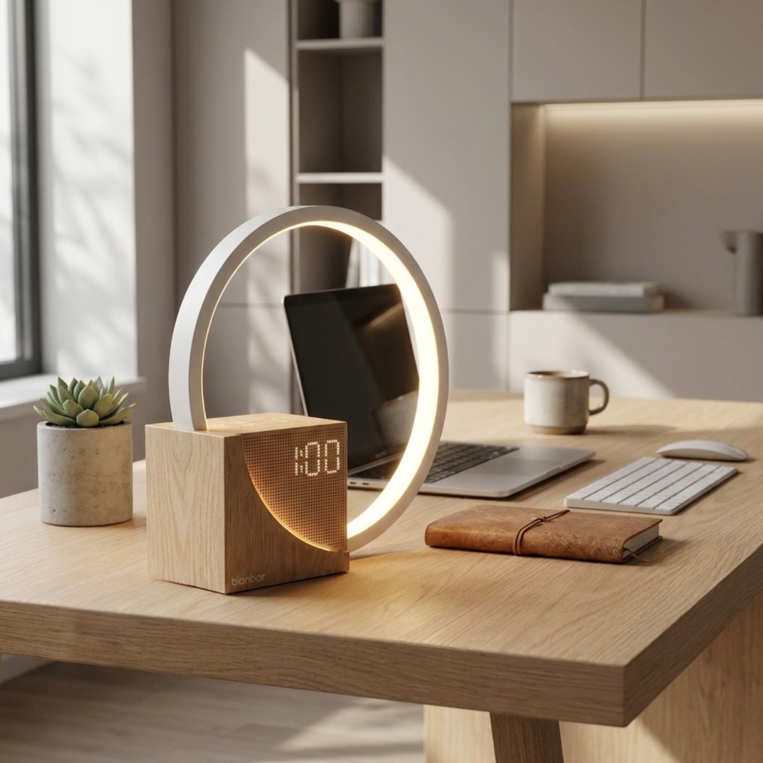 Natural Sound Bedside Lamp with touch dimmer and natural sounds. 3