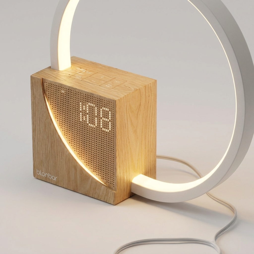 Natural Sound Bedside Lamp with touch dimmer and natural sounds. 4