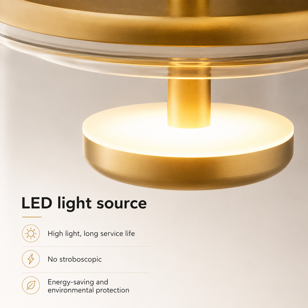 Elegant Nordic glass pendant light with a warm glow. 8