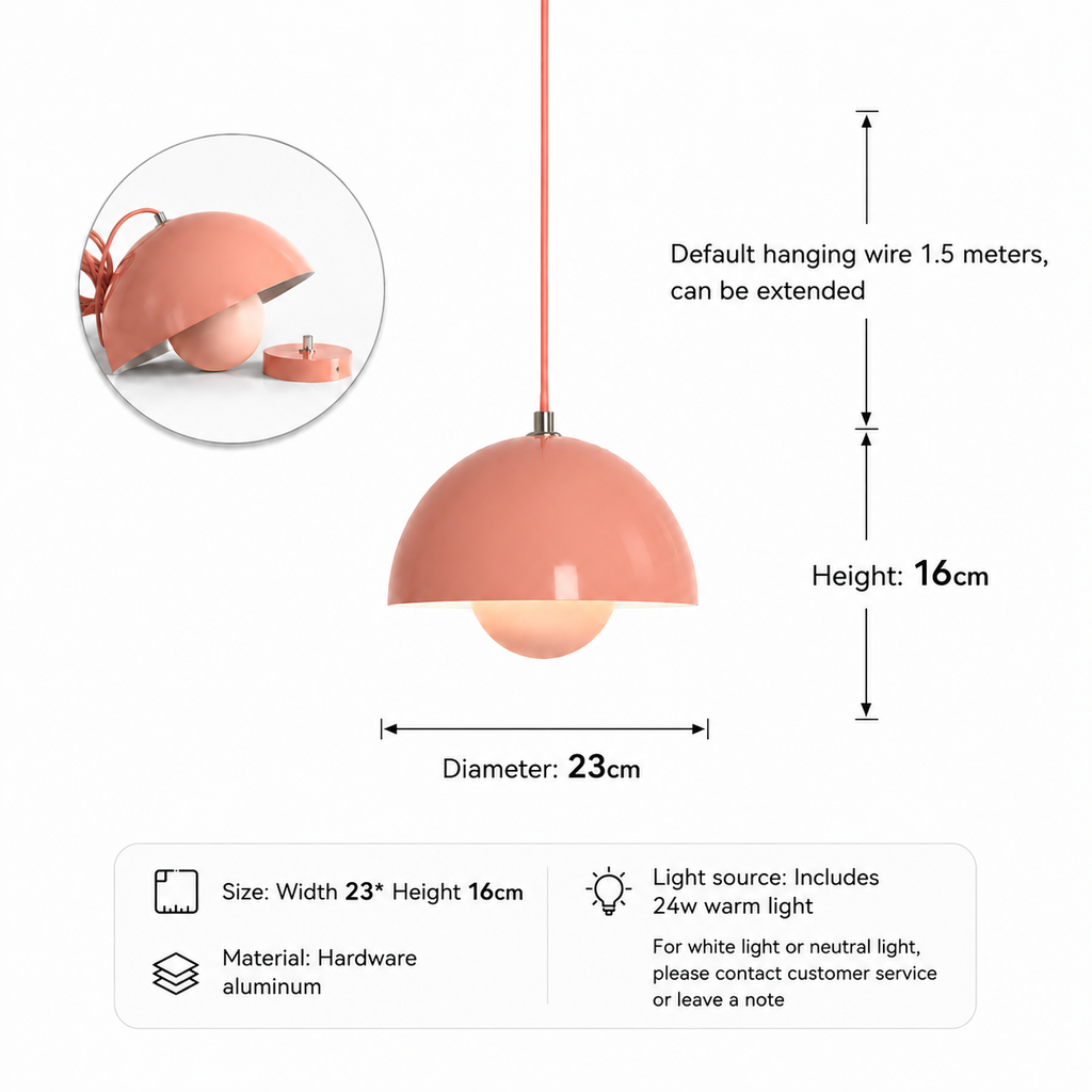 Stylish adjustable iron pendant light for modern interiors. 10