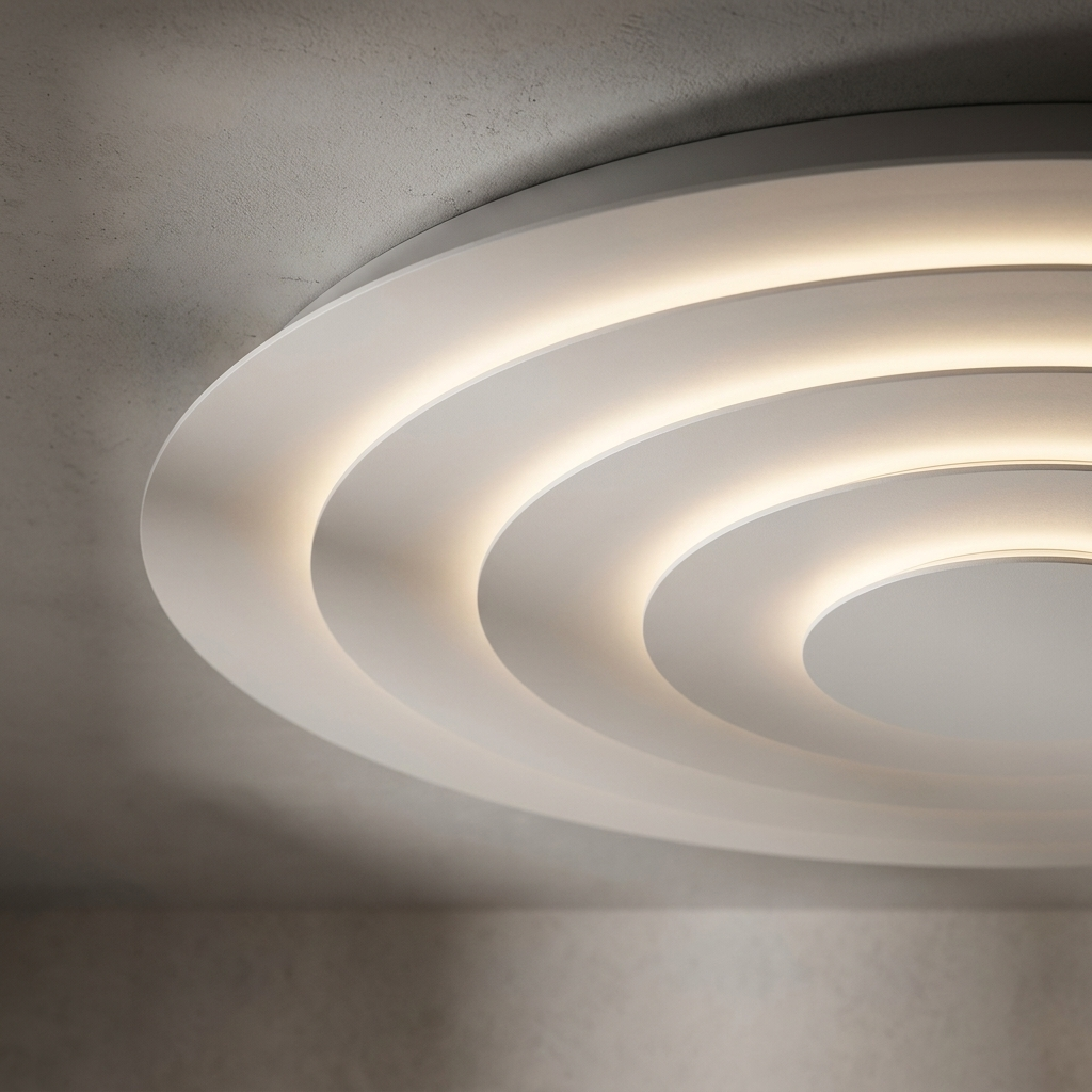 Modern Orbital Ring Ceiling Light for stylish home illumination. 2