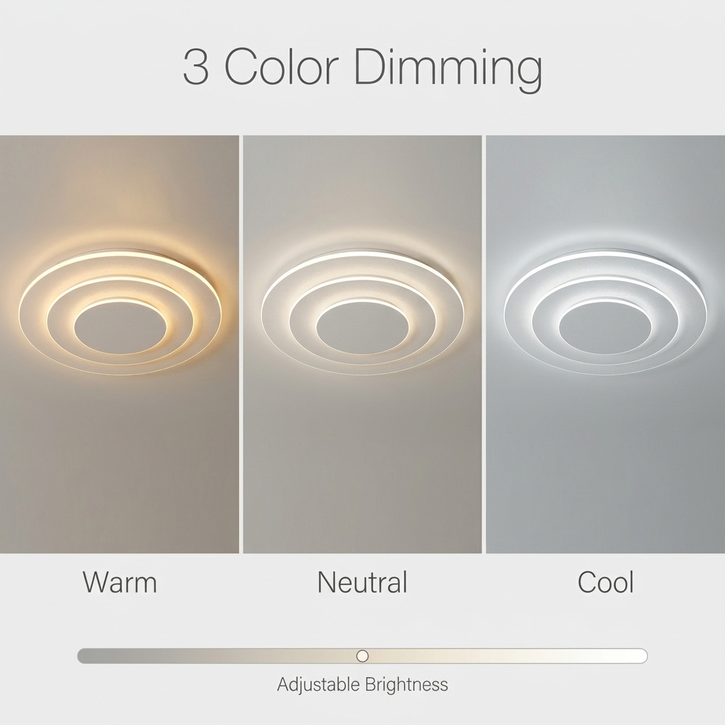 Modern Orbital Ring Ceiling Light for stylish home illumination. 5
