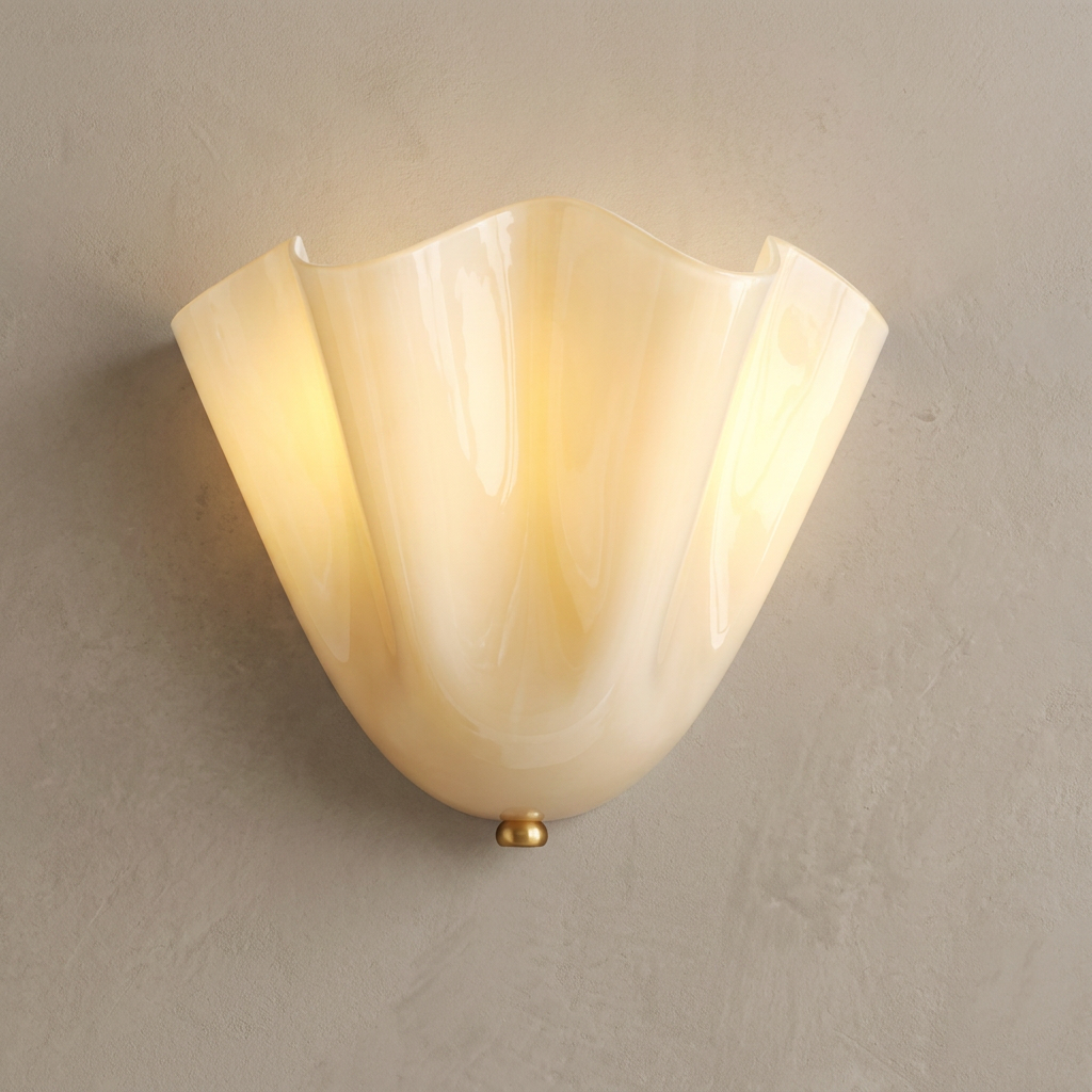 Elegant Petal Wall Light with warm glow