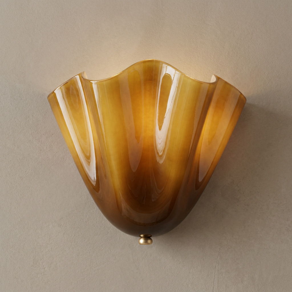 Elegant Petal Wall Light with warm glow 2