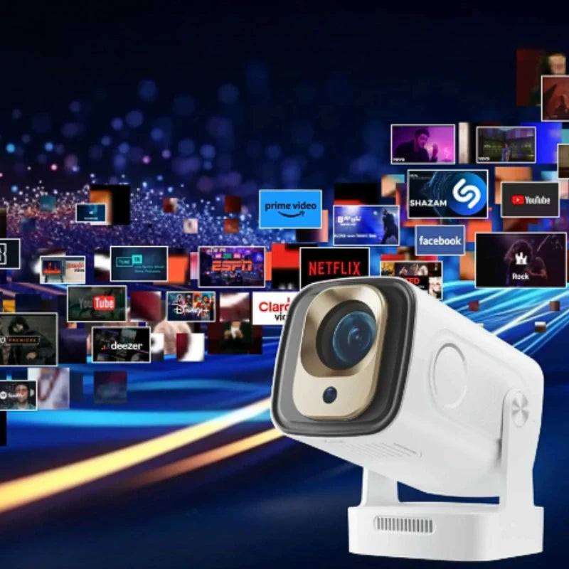 Portable compact Full HD projector with auto focus and remote control for home cinema 3