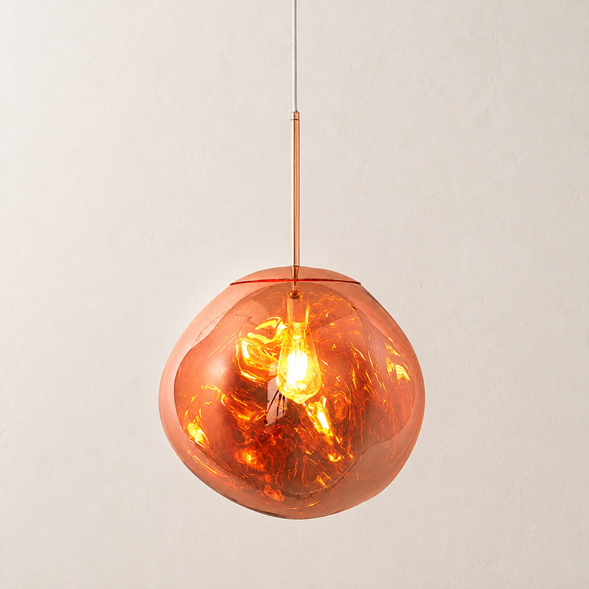 Prism Floating Chandelier with crystal design suspended in mid-air 11