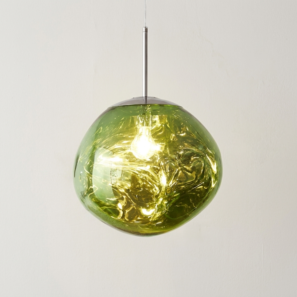 Prism Floating Chandelier with crystal design suspended in mid-air 4