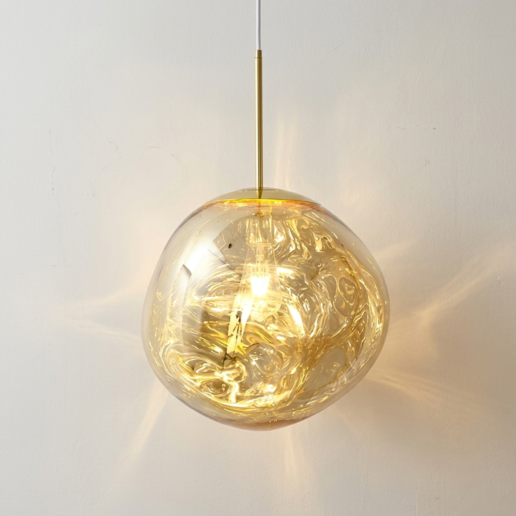 Prism Floating Chandelier with crystal design suspended in mid-air 6
