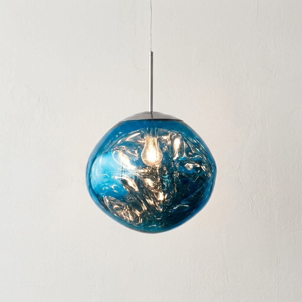Prism Floating Chandelier with crystal design suspended in mid-air 8