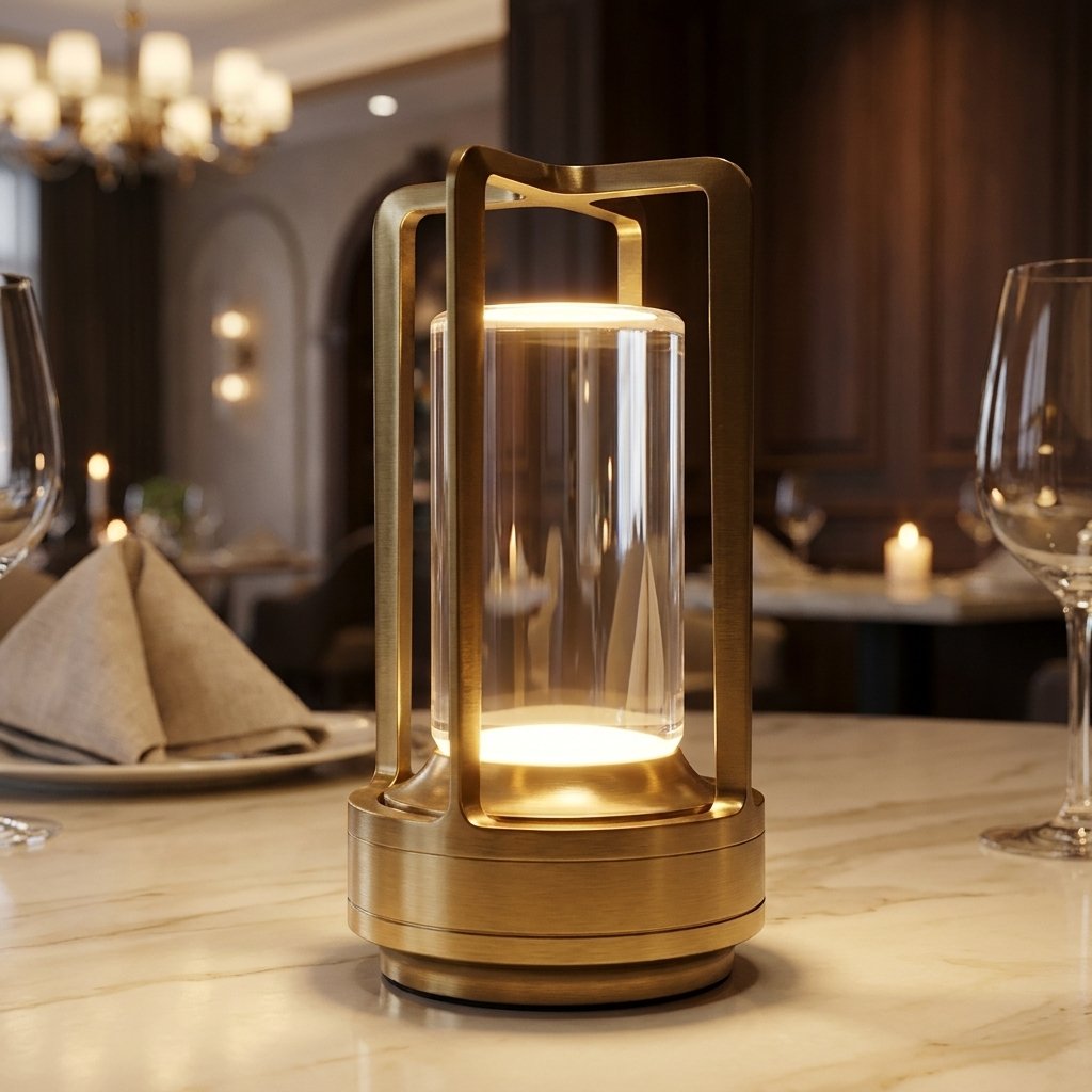 Elegant Prism Crystal Table Lamp with adjustable color temperatures. 6