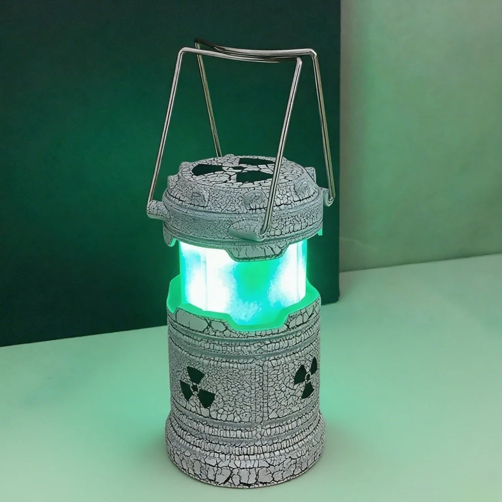 Radioactive NukeCore Lantern with glowing hazard design and radioactive core for gaming rooms 13
