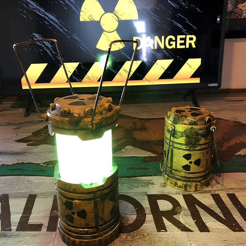 Radioactive NukeCore Lantern with glowing hazard design and radioactive core for gaming rooms 16