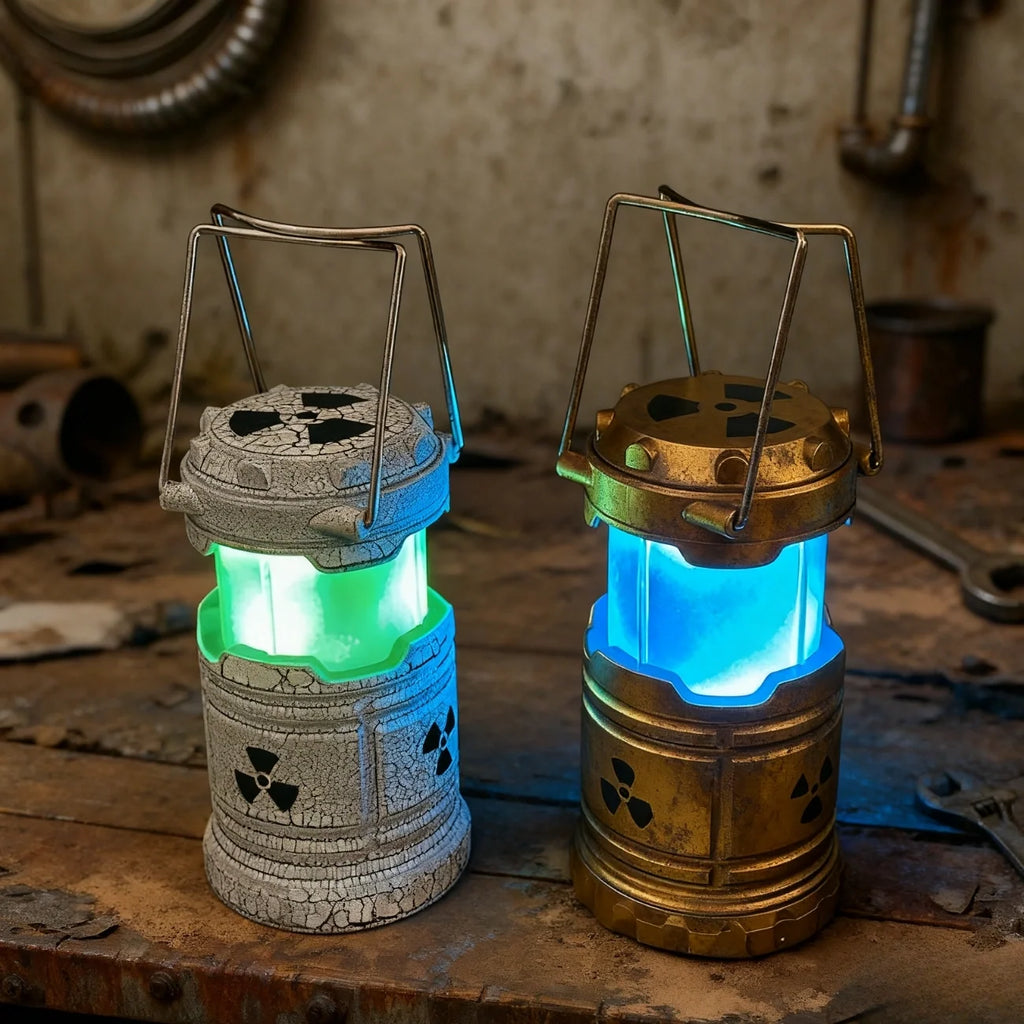 Radioactive NukeCore Lantern with glowing hazard design and radioactive core for gaming rooms 4
