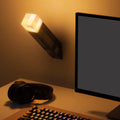 Rechargeable retro game torch light with warm flickering glow and multicolor options