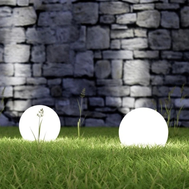 Remote-controlled spherical garden light with 16 color options for outdoor and indoor use 18