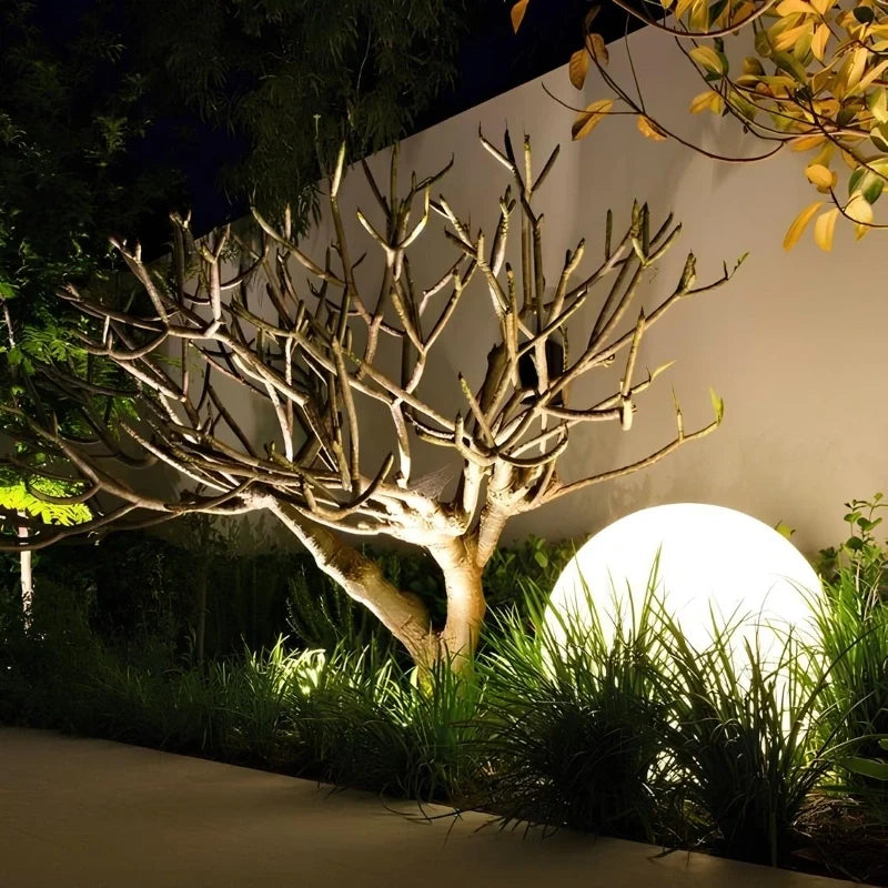 Remote-controlled spherical garden light with 16 color options for outdoor and indoor use 22