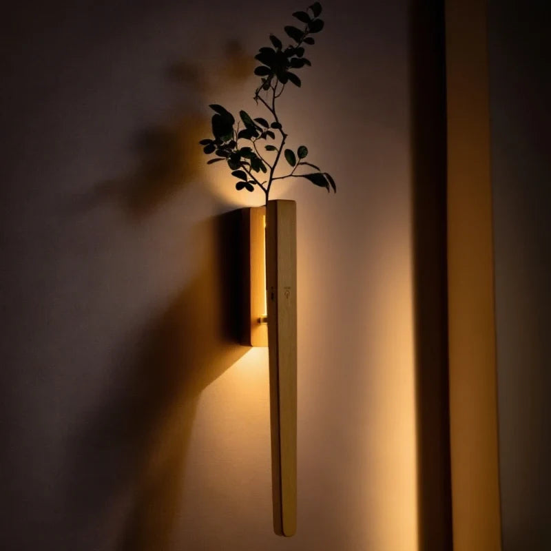 Rotatable EasyStick vase wall light with built-in planter, adjustable illumination, and touch control 13