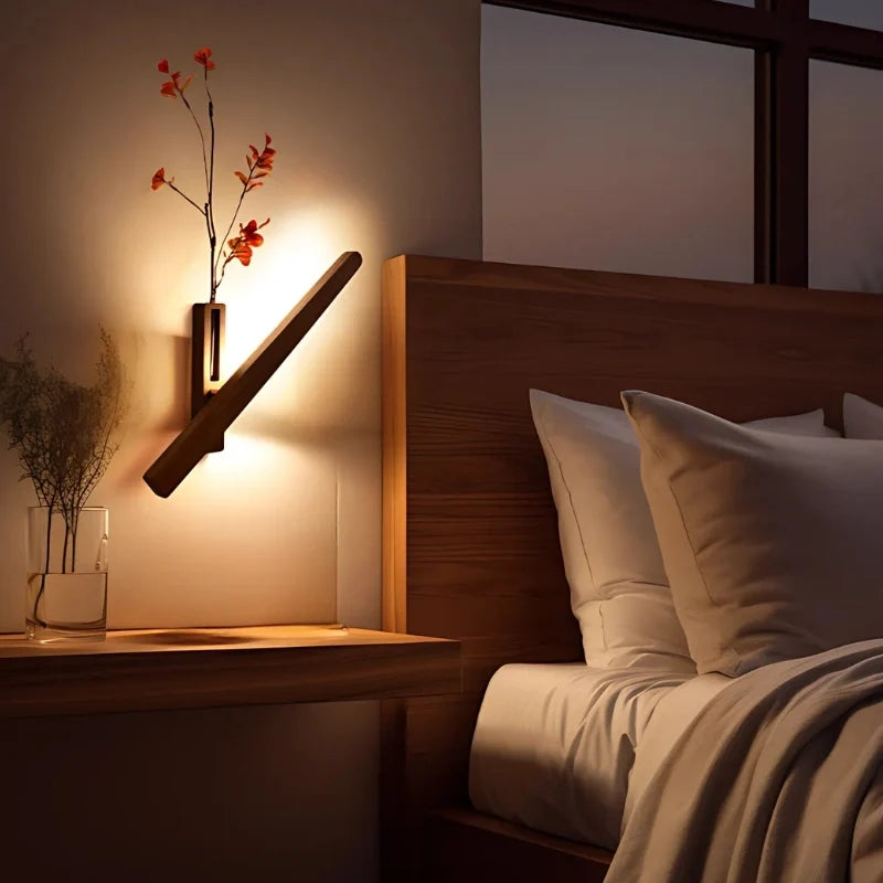 Rotatable EasyStick vase wall light with built-in planter, adjustable illumination, and touch control 2