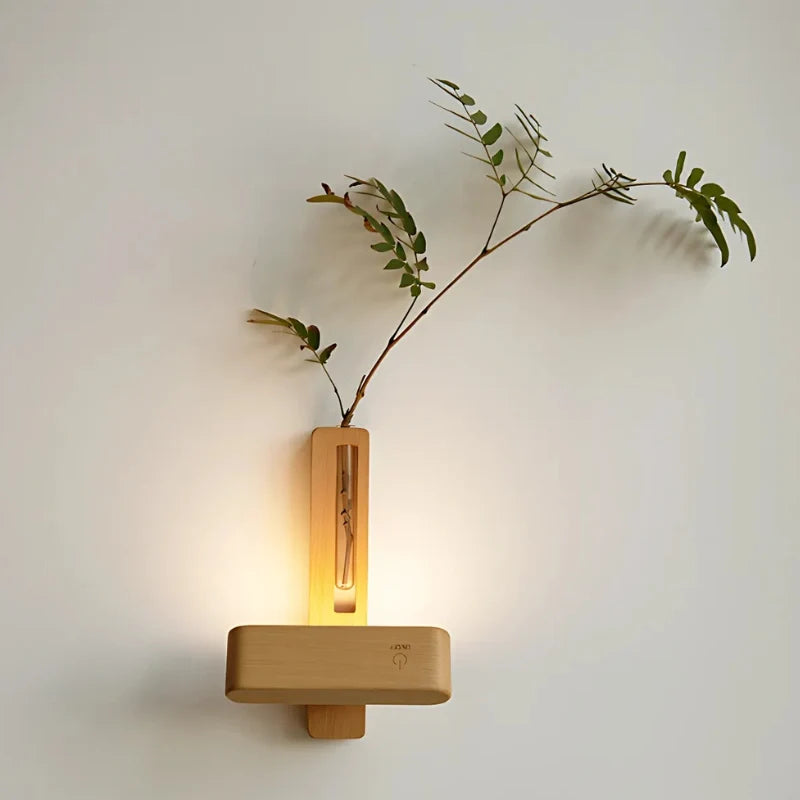 Rotatable EasyStick vase wall light with built-in planter, adjustable illumination, and touch control 6