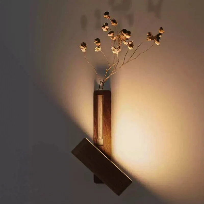Rotatable EasyStick vase wall light with built-in planter, adjustable illumination, and touch control 7