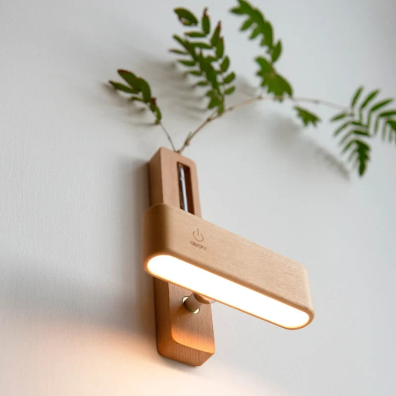 Rotatable EasyStick vase wall light with built-in planter, adjustable illumination, and touch control 9