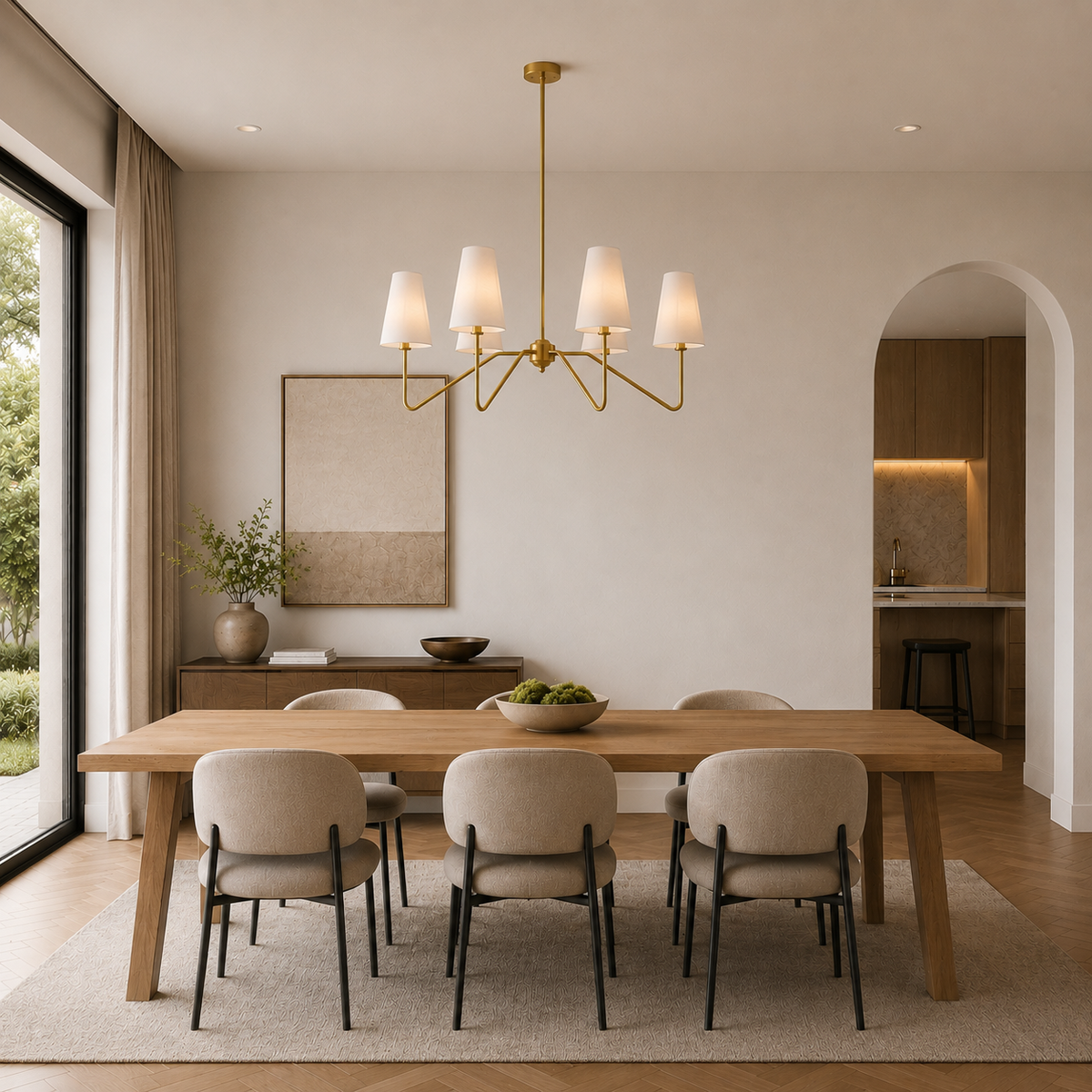 Sculptural industrial retro chandelier for stylish home lighting. 8