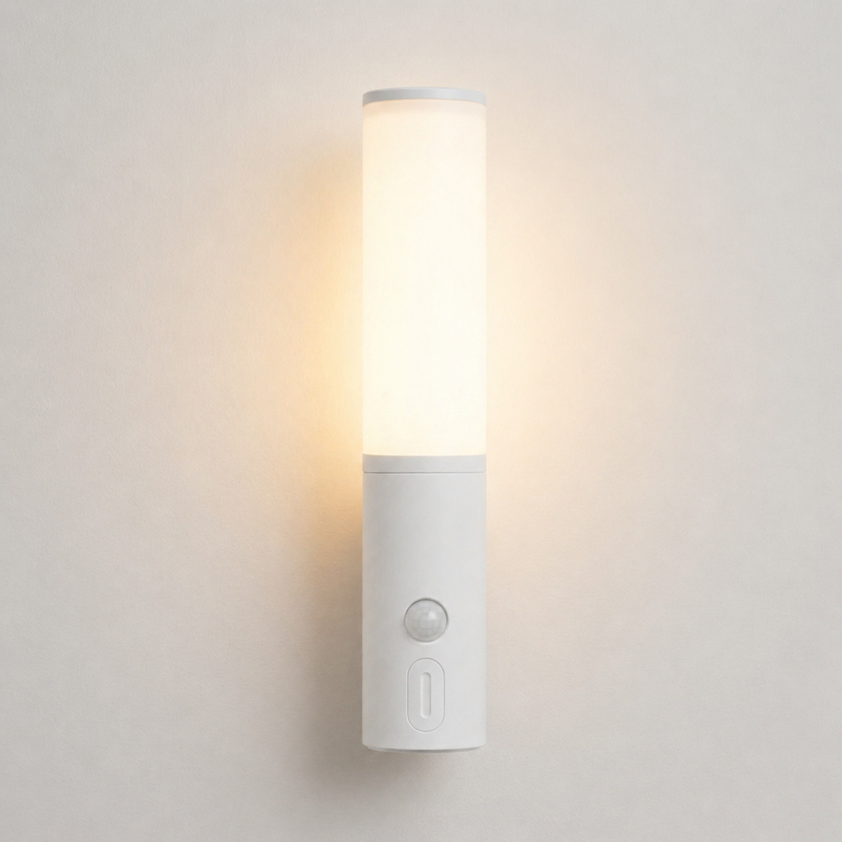 Smart Motion Sensor Night Light in white color, battery operated.