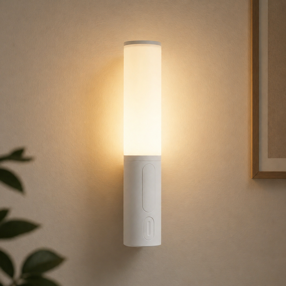 Smart Motion Sensor Night Light in white color, battery operated. 6