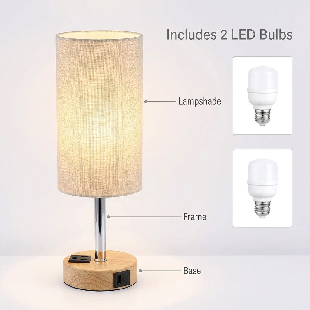 Elegant classic table lamp for stylish home decor. 5
