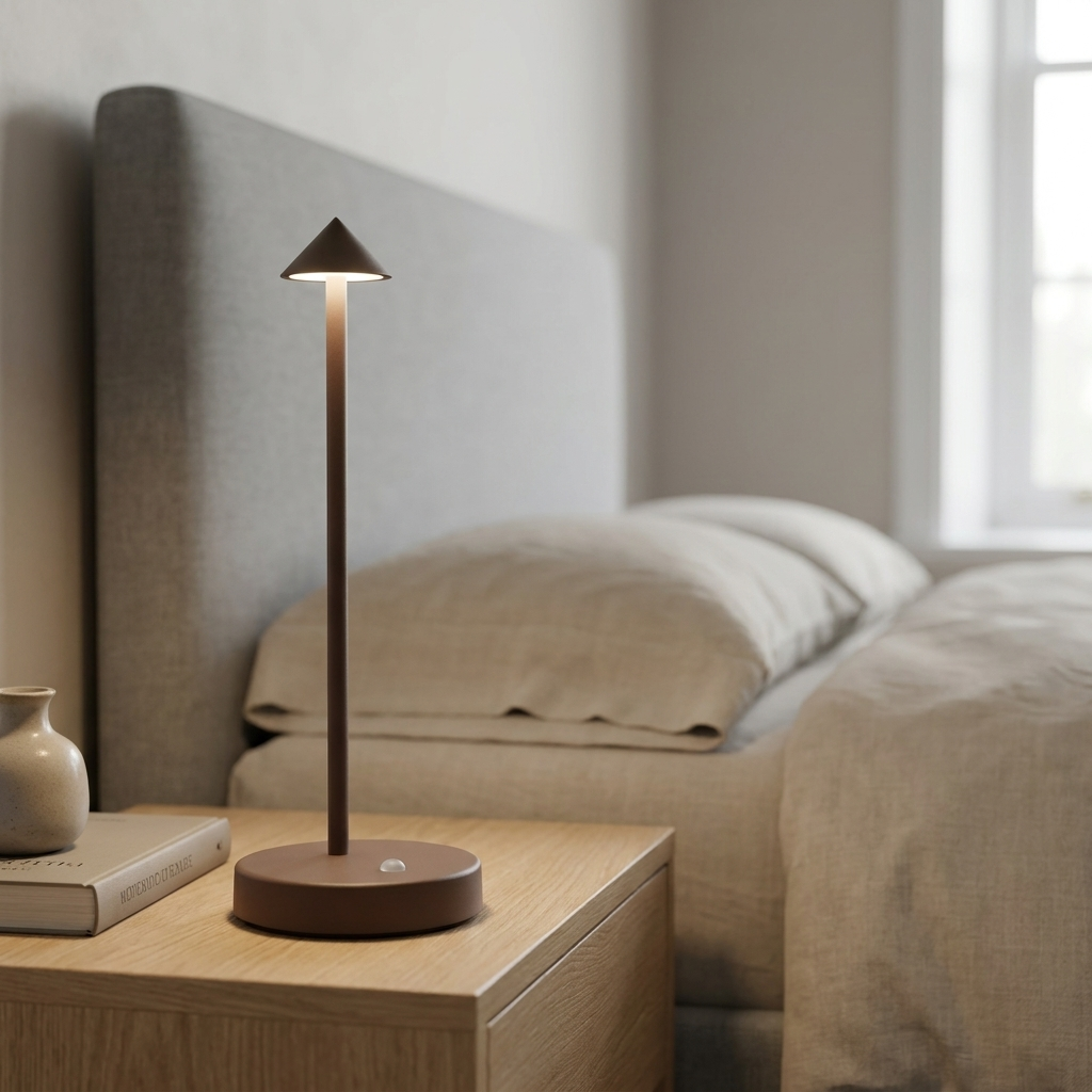 Elegant cone table lamp for stylish home decor. 2