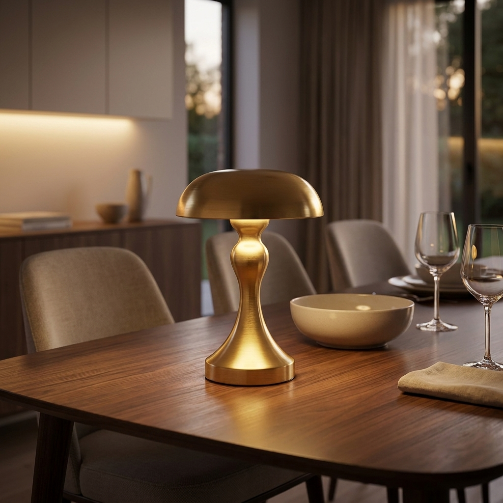 Elegant Ember Table Lamp with adjustable warm tones.