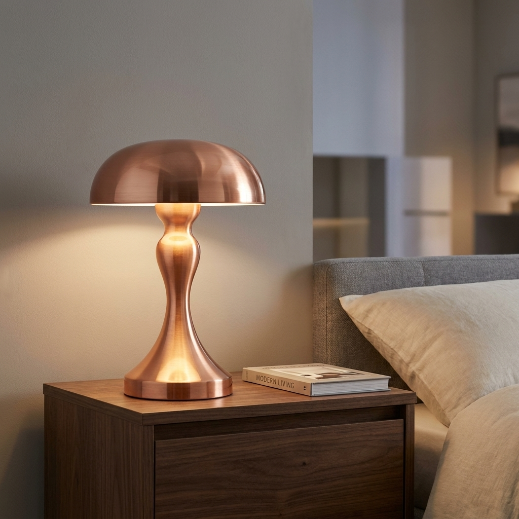 Elegant Ember Table Lamp with warm lighting options. 3