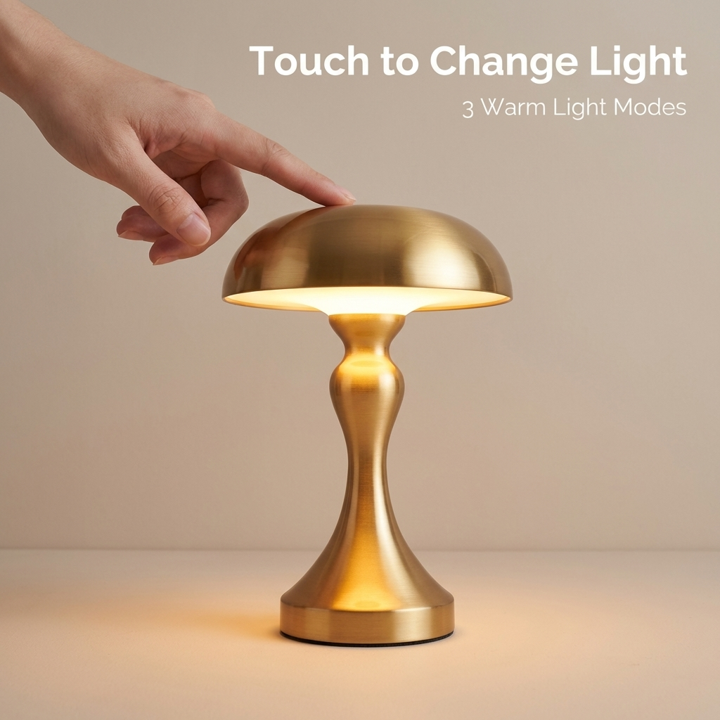 Elegant Ember Table Lamp with adjustable warm tones. 5