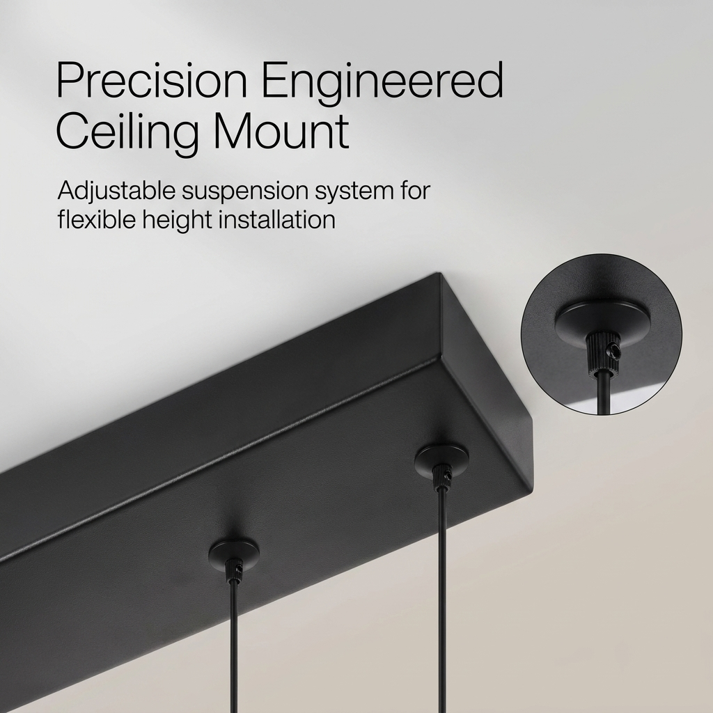 Horizon Pendant Light in black color 5