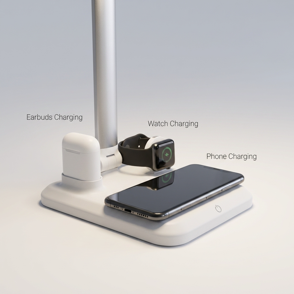 Stylish Hub Desk Lamp for modern workspaces 3