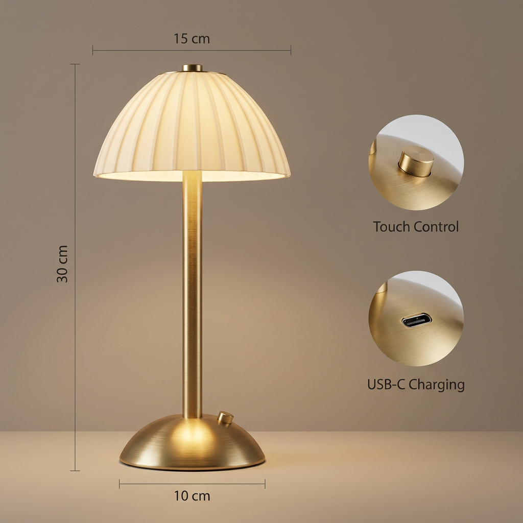 Elegant Lido Table Lamp for stylish home lighting. 5
