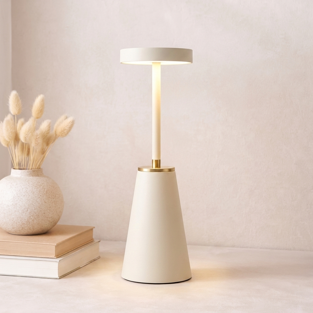 Elegant table lamp for serene lighting in any room.