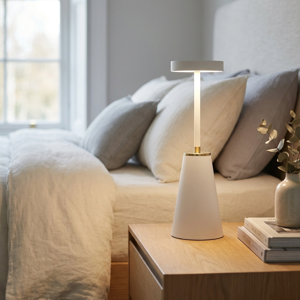 Elegant table lamp for serene lighting in any room. 2