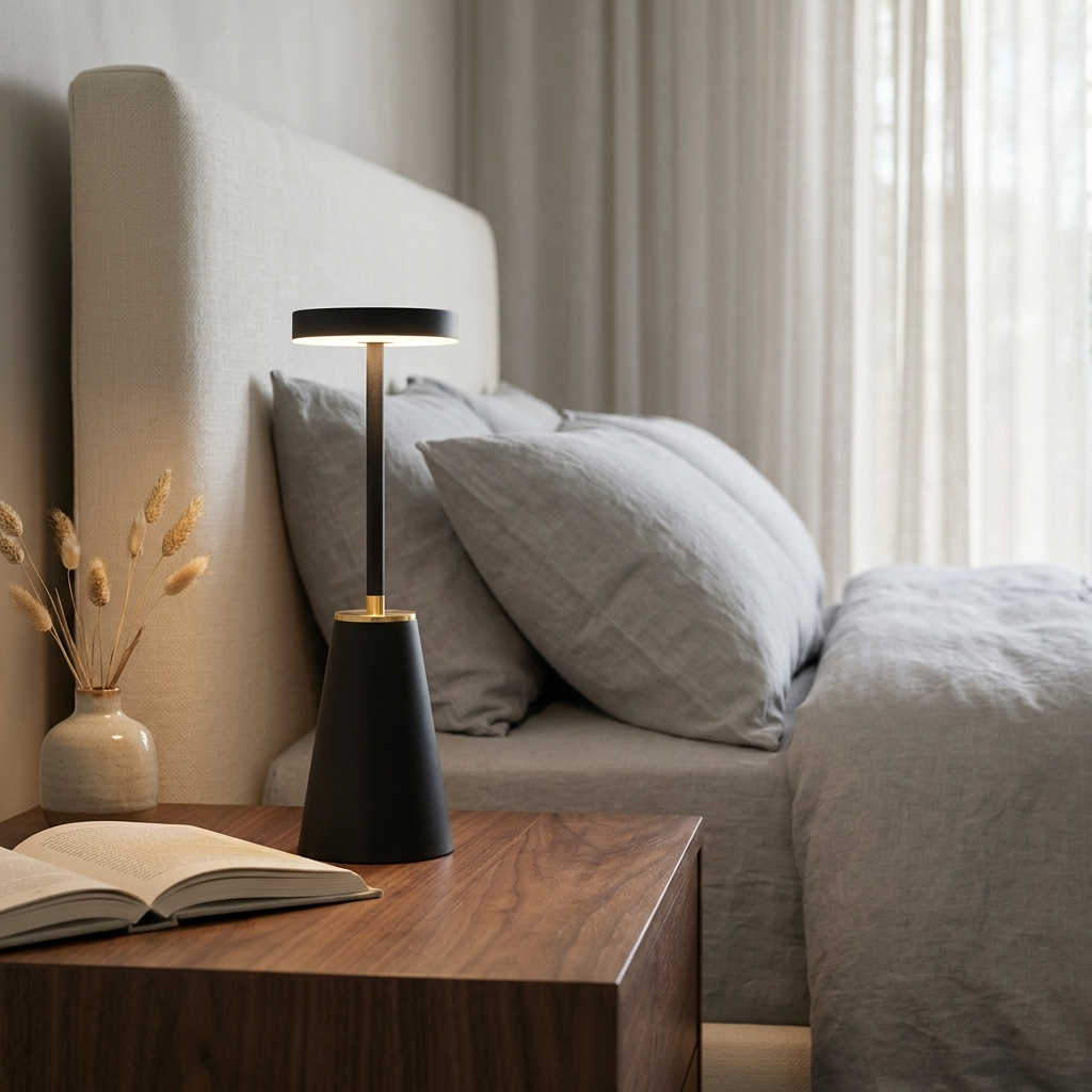 Elegant table lamp for serene lighting in any room. 4