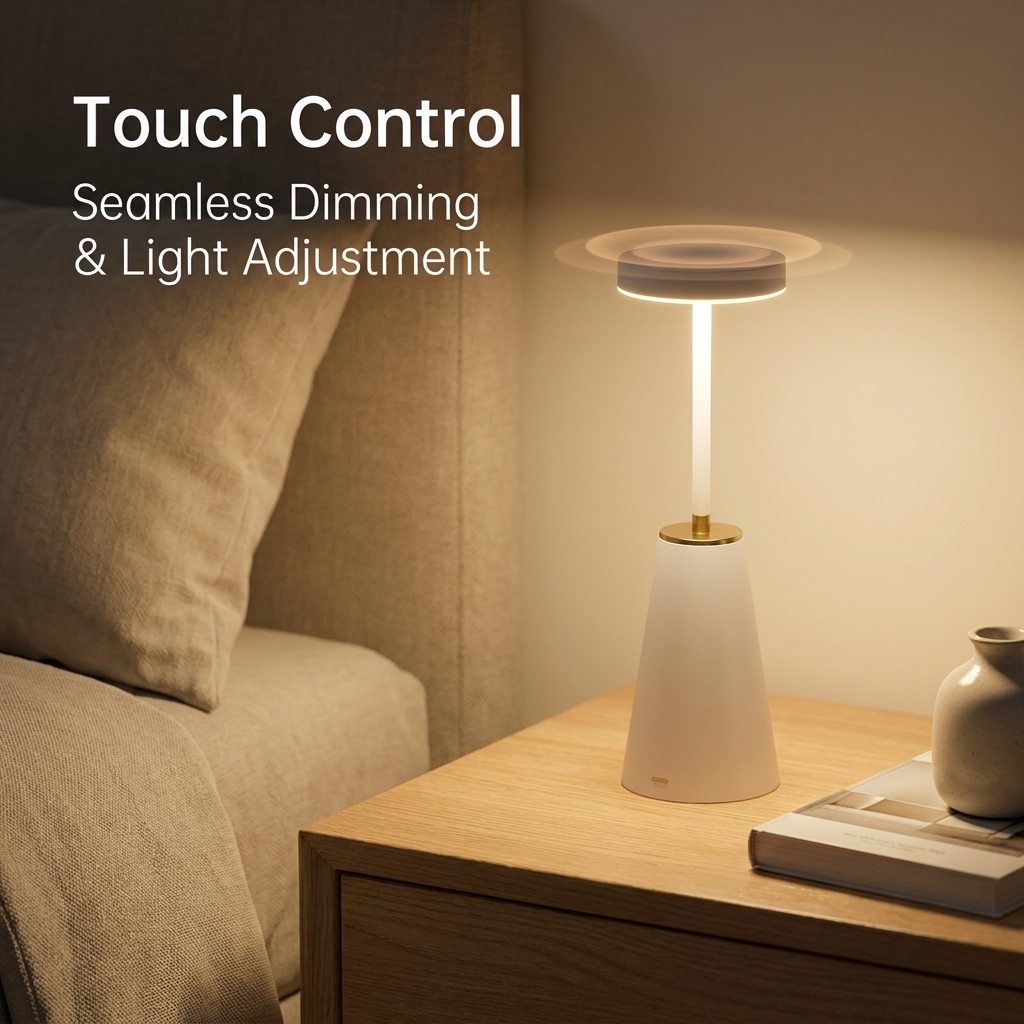 Elegant table lamp for serene lighting in any room. 5
