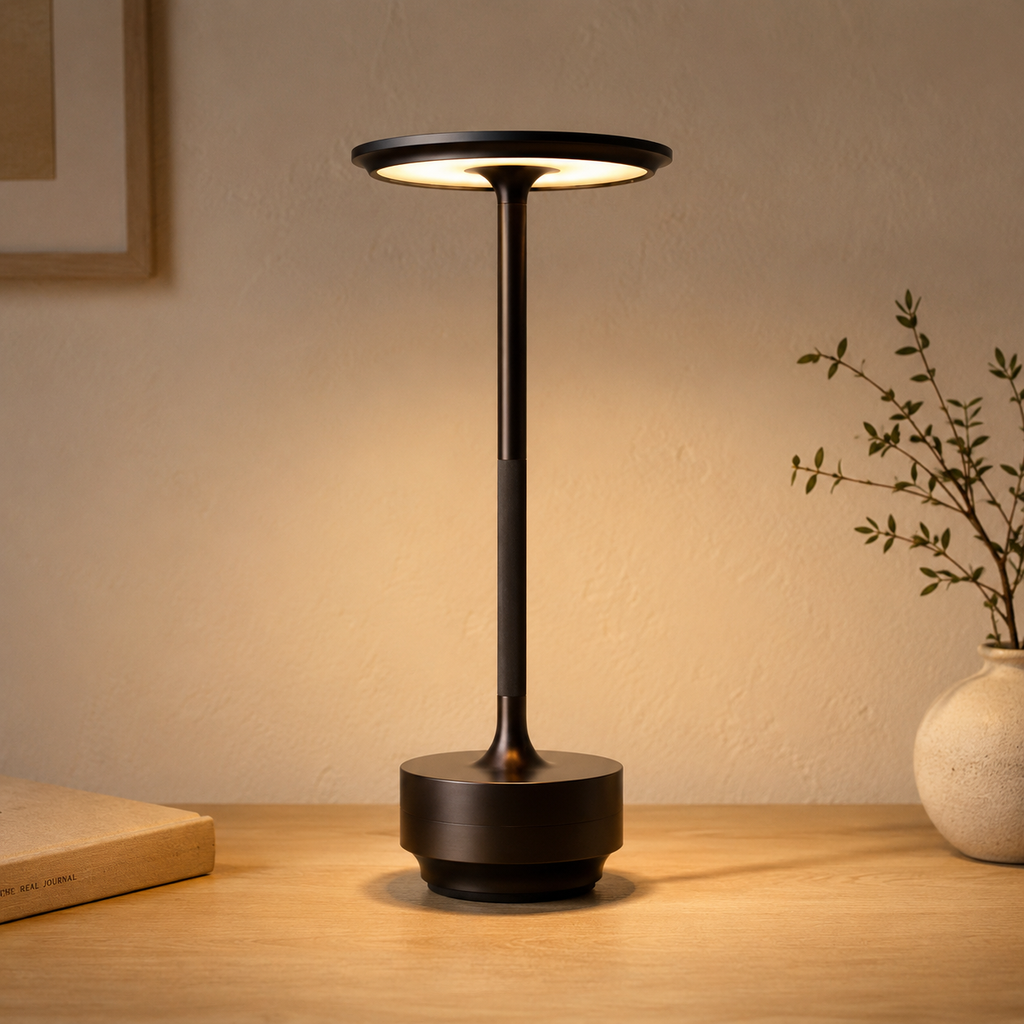 Dimmable touch control table lamp in various colors. 3