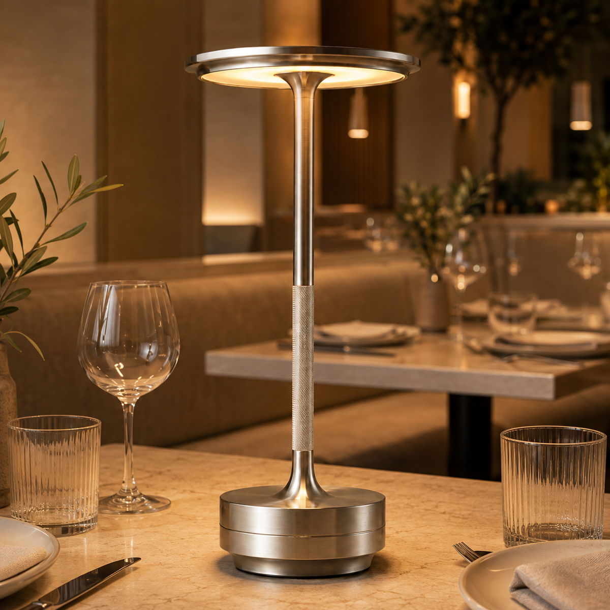 Dimmable touch control table lamp in various colors. 8