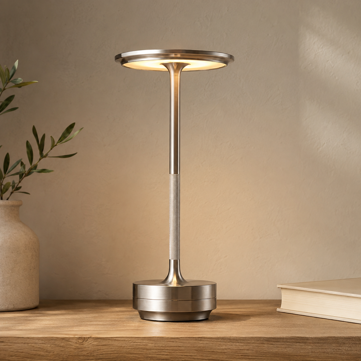 Dimmable touch control table lamp in various colors. 9