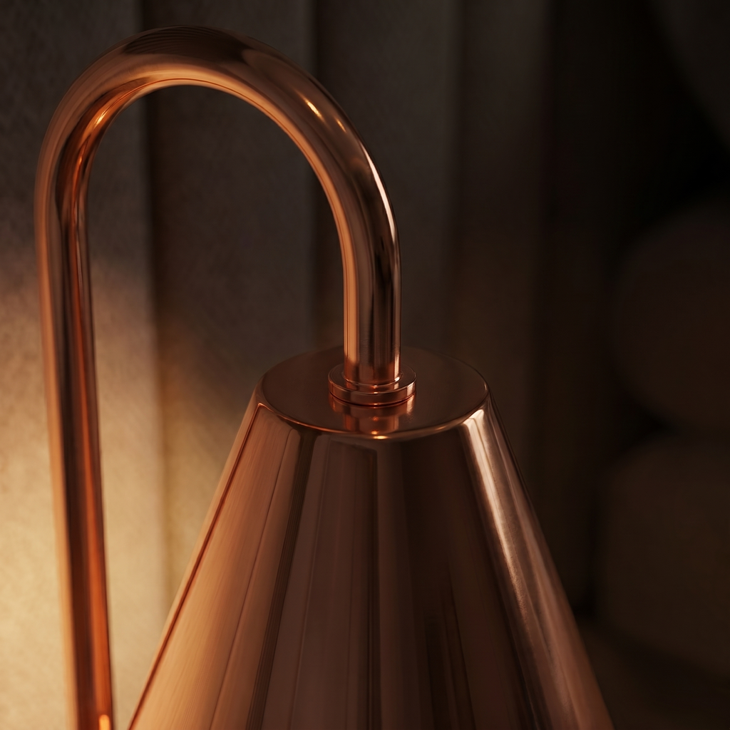 Elegant wax melt warmer lamp with stepless dimming feature. 5