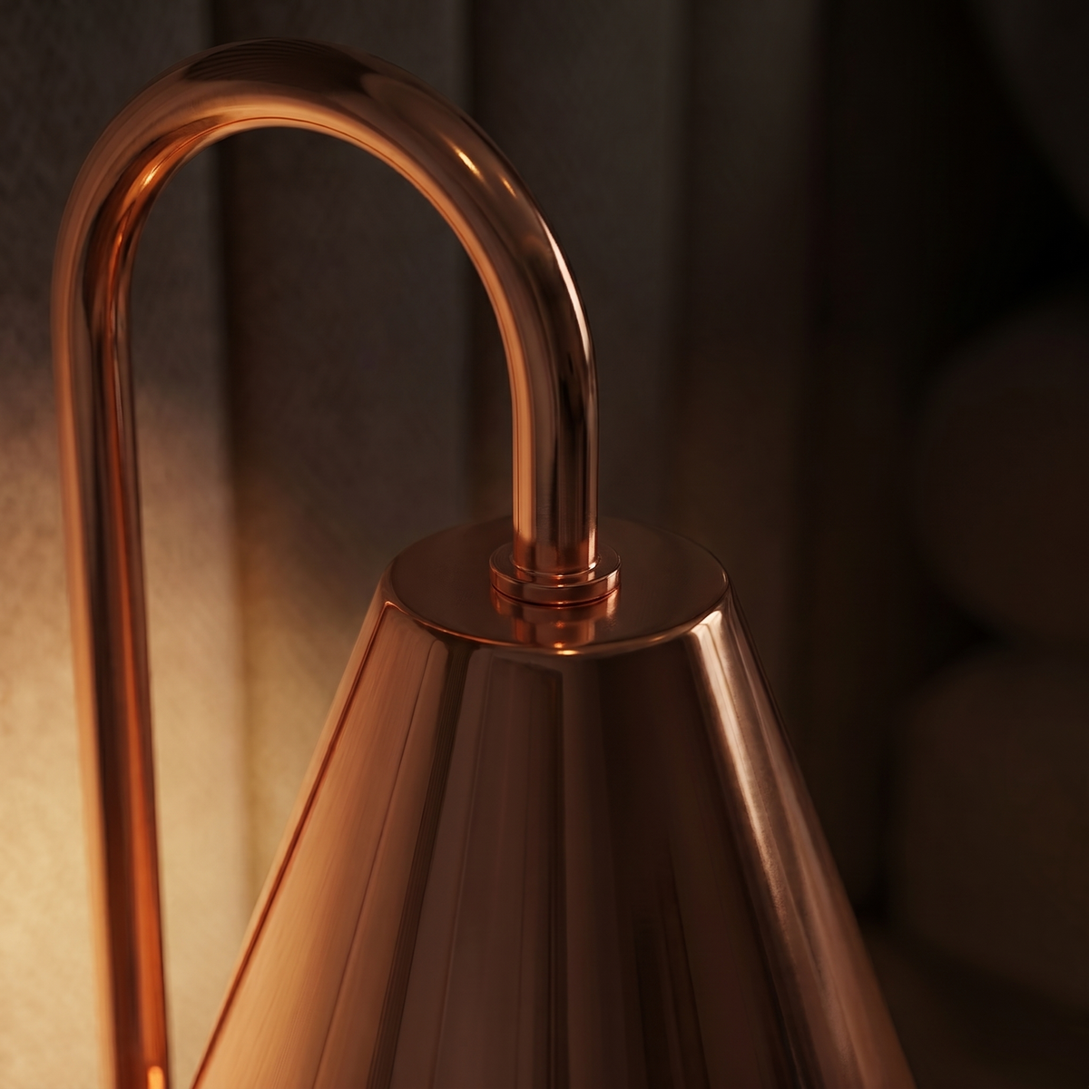 Elegant wax melt warmer lamp with stepless dimming feature. 5