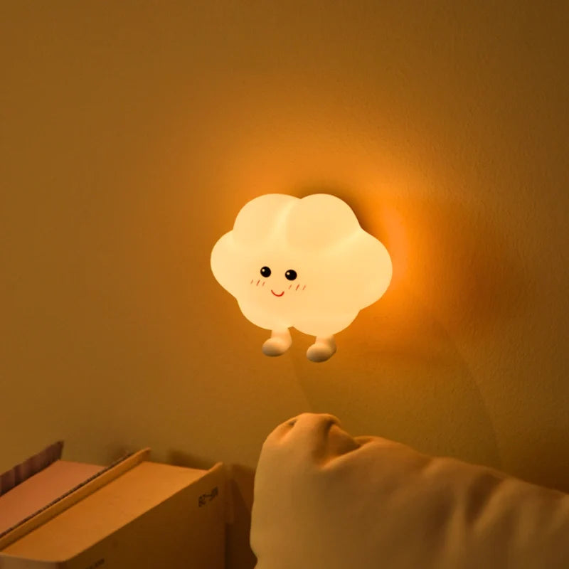 Whimsical DreamBuddies rechargeable night light in moon, star, and cloud shapes with warm white glow 4